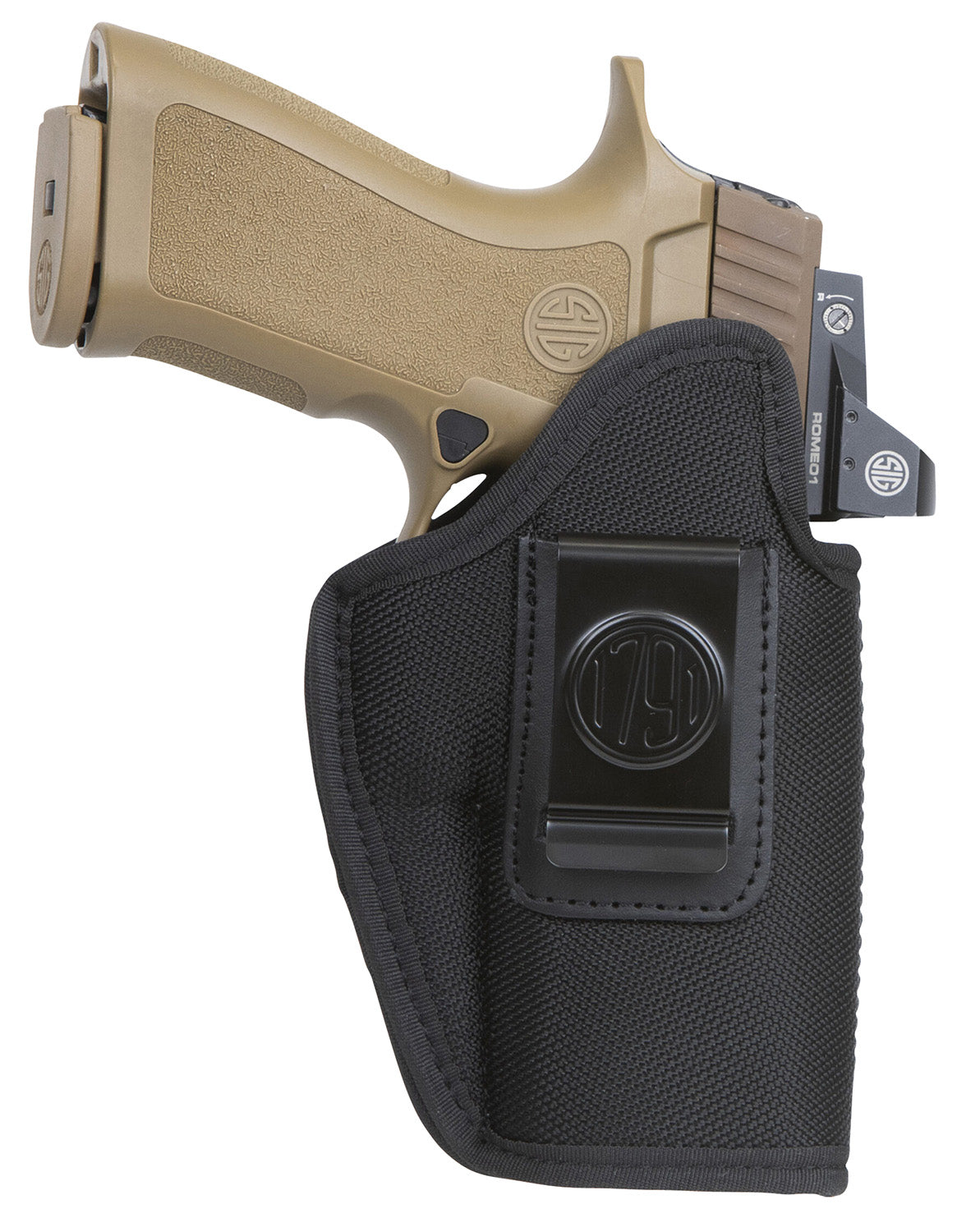 1791 Gunleather Size 05 Premium Nylon IWB Holster Black Ballistic Nylon Left Hand Fits HK 45C VP9SK