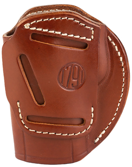 1791 Gunleather Size 06 Classic Brown Leather 3-Way IWB OWB Holster Ambidextrous Fits Walther PPQ