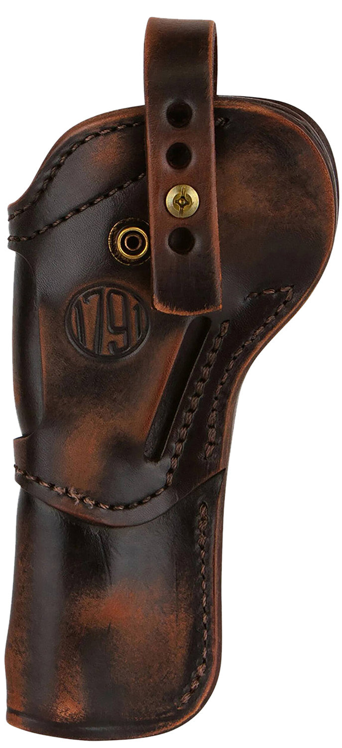 1791 Gunleather 5.5" Single Action Vintage Leather Open Carry Belt Holster - Ambidextrous