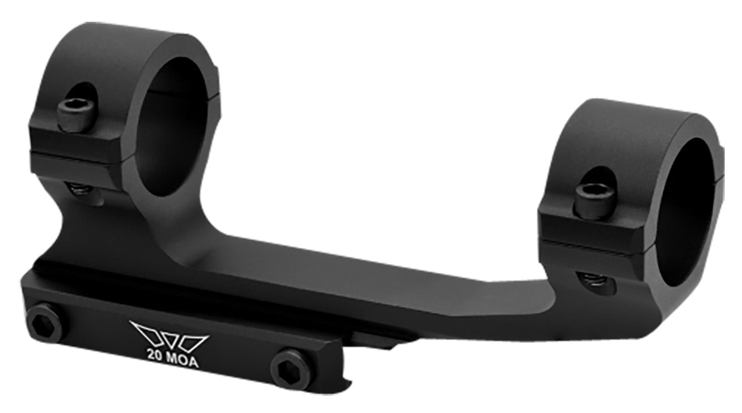 Warne Vapor V4011M One-Piece 1-Inch Scope Ring Mount Combo 20 MOA Black