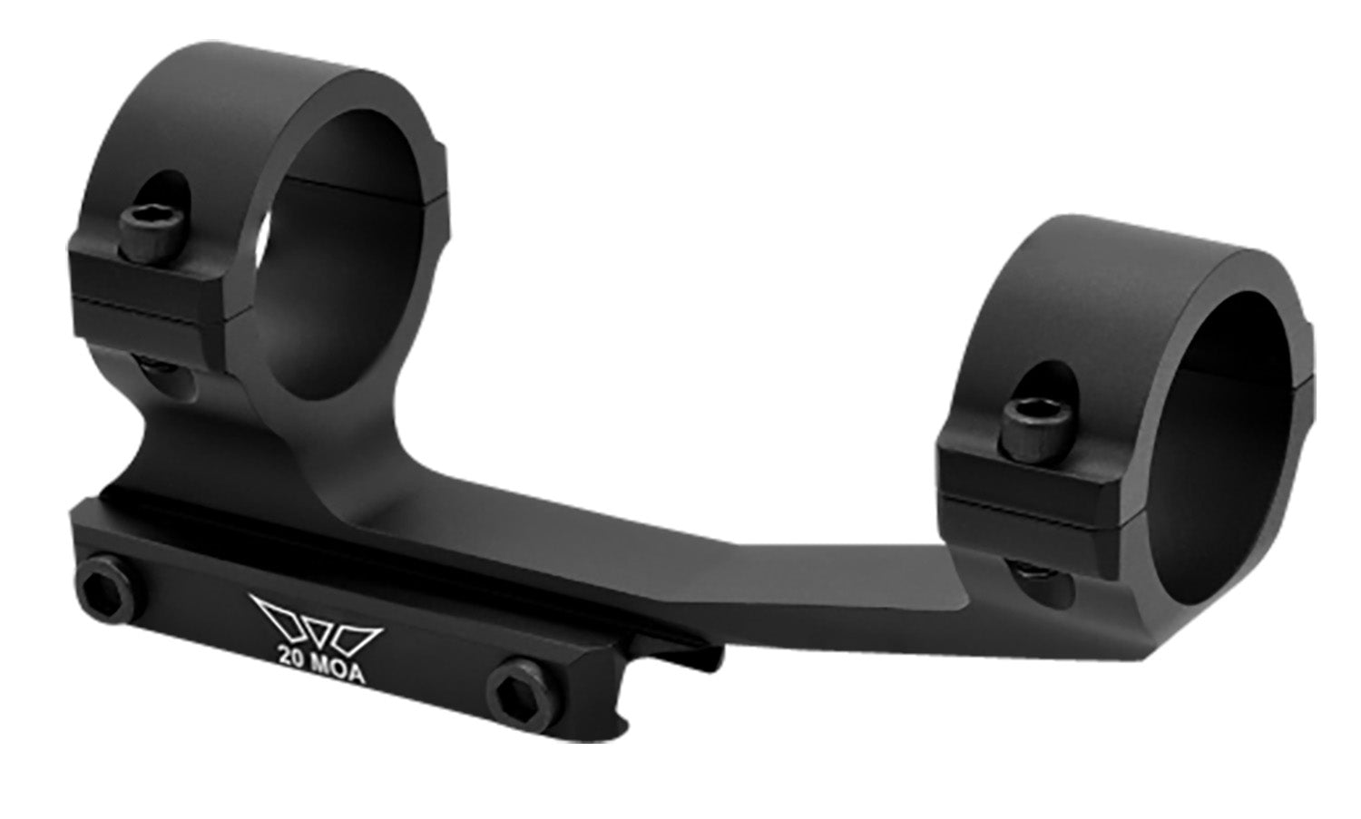 Warne Vapor V4012M One-Piece 30mm Scope Ring Mount Combo 20 MOA Black