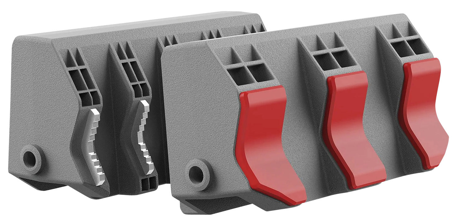 Real Avid AVSFJPF Smart-Jaws Tube-Fit Reversible Sleeves Gray/Red Rubber Overmold with Steel Side