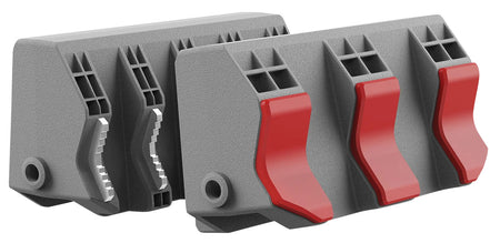 Real Avid AVSFJPF Smart-Jaws Tube-Fit Reversible Sleeves Gray/Red Rubber Overmold with Steel Side