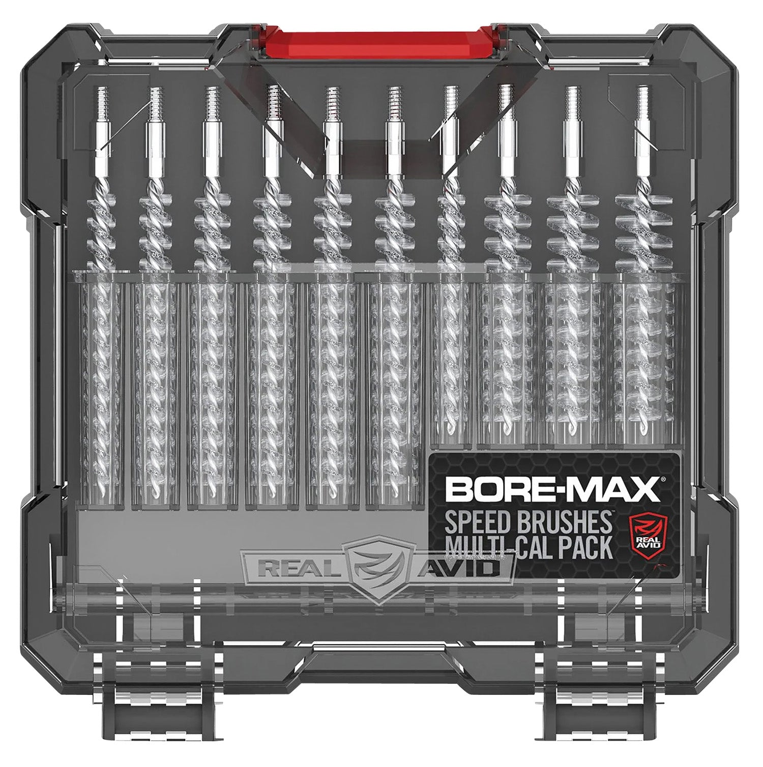 Real Avid AVBMSBS Nickel-Plated Multi-Caliber Bore Cleaning Brush Set