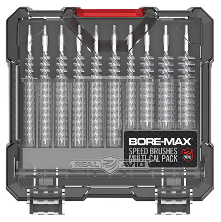 Real Avid AVBMSBS Nickel-Plated Multi-Caliber Bore Cleaning Brush Set