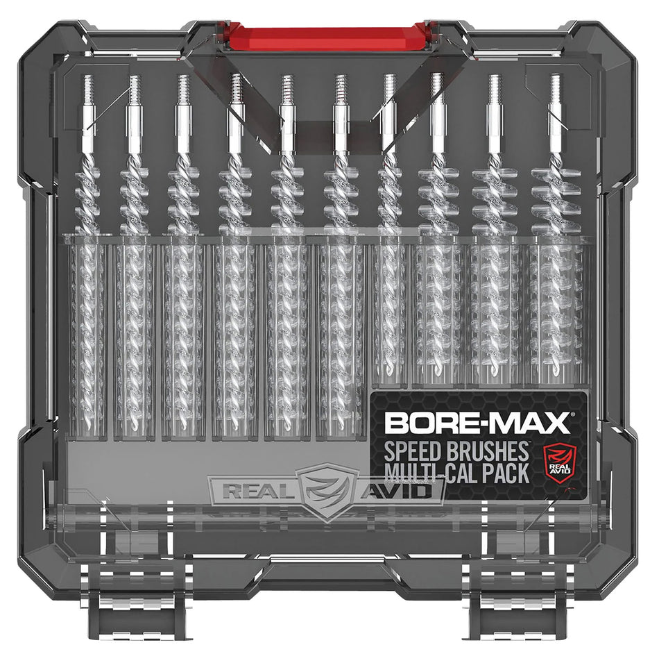 Real Avid AVBMSBS Nickel-Plated Multi-Caliber Bore Cleaning Brush Set
