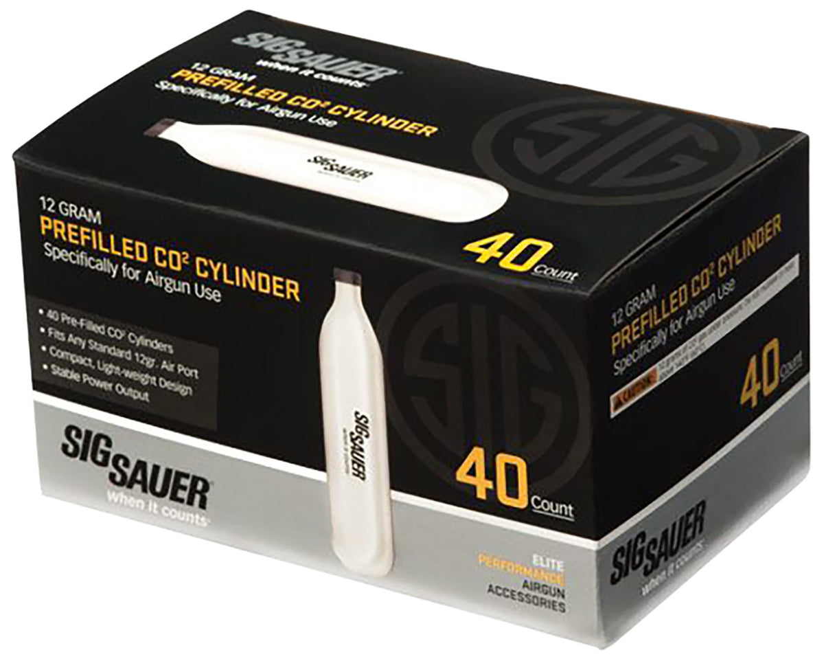Sig Sauer Airguns AC1240 12 Gram CO2 Cylinders 40 Pack