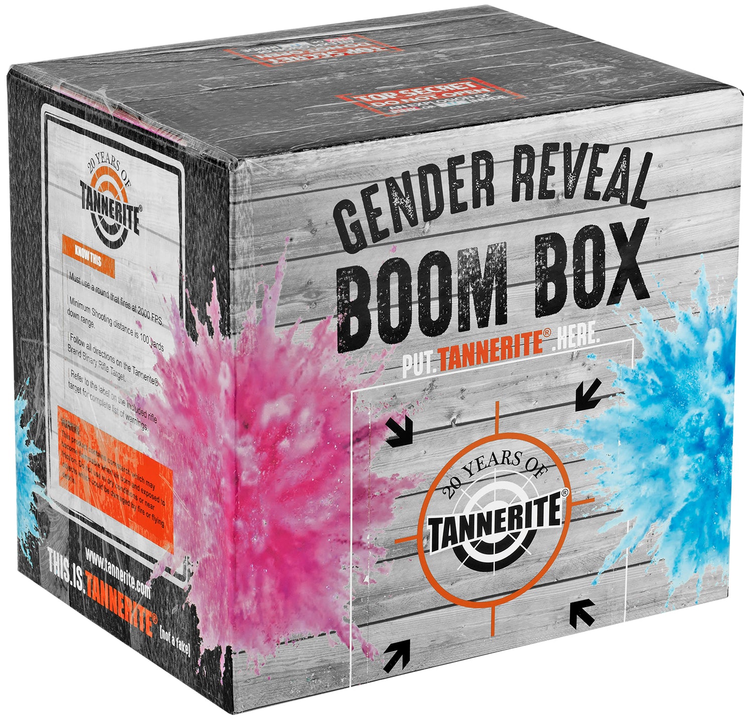 Tannerite GRKP Pink Gender Reveal Exploding Target Kit, 1 lb Target and Colored Powder