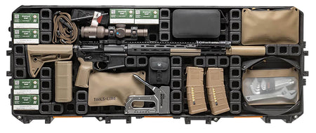 Magpul MAG1301-BLK DAKA Grid Modular Organizer Black for Pelican 730 Vault Rifle Case