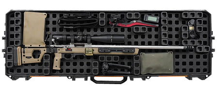 Magpul MAG1302-BLK DAKA Grid Modular Organizer Black for Pelican 800 Vault Double Rifle Case