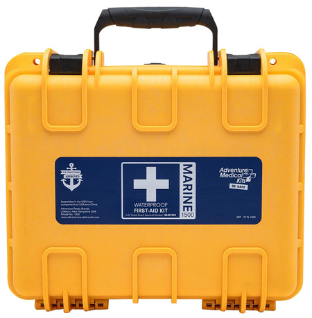 Adventure Medical Kits Marine 600 Boating First Aid Kit - Impact Resistant Waterproof Yellow