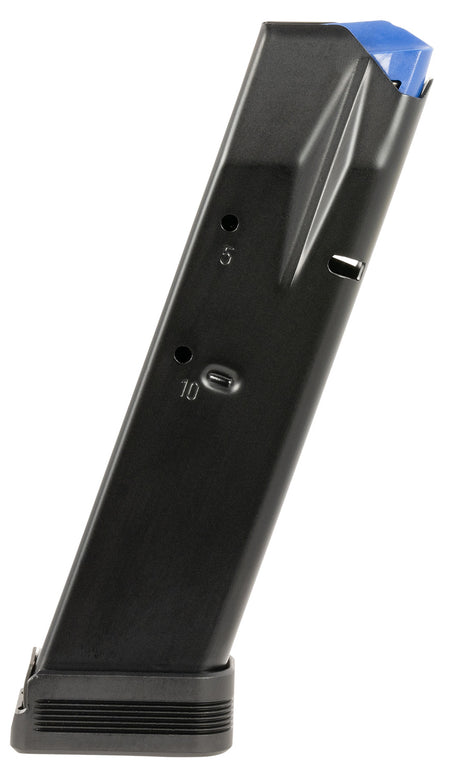 Mec-Gar MGCZ7510M Blued Anti-Friction Coated 10rd Extended 9mm Competition Mag for CZ 75B SP-01 Shadow 2