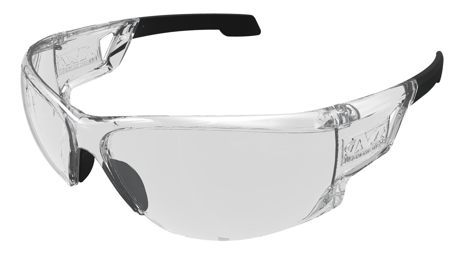 Mechanix Wear VNS10AABU Type-N Wraparound Safety Glasses Clear Lens Black Frame Anti-Scratch