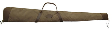 Boyt Plantation Shotgun Case 52" Tan Nylon Heavy-Duty Zipper Leather Handles