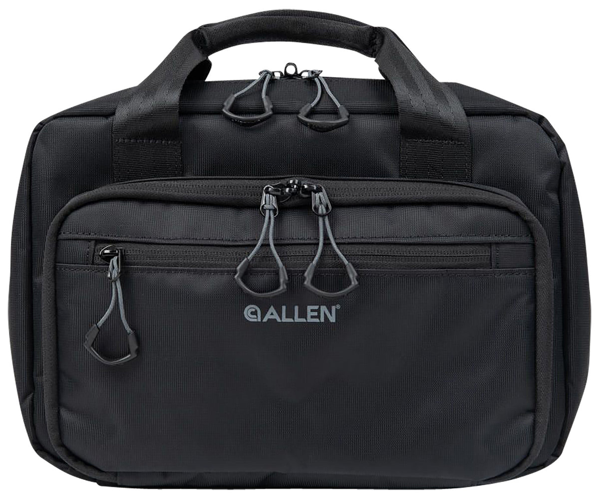Allen 3639 Double Pistol Case Black Ballistic Nylon for 2 Handguns with Magazine Compartment
