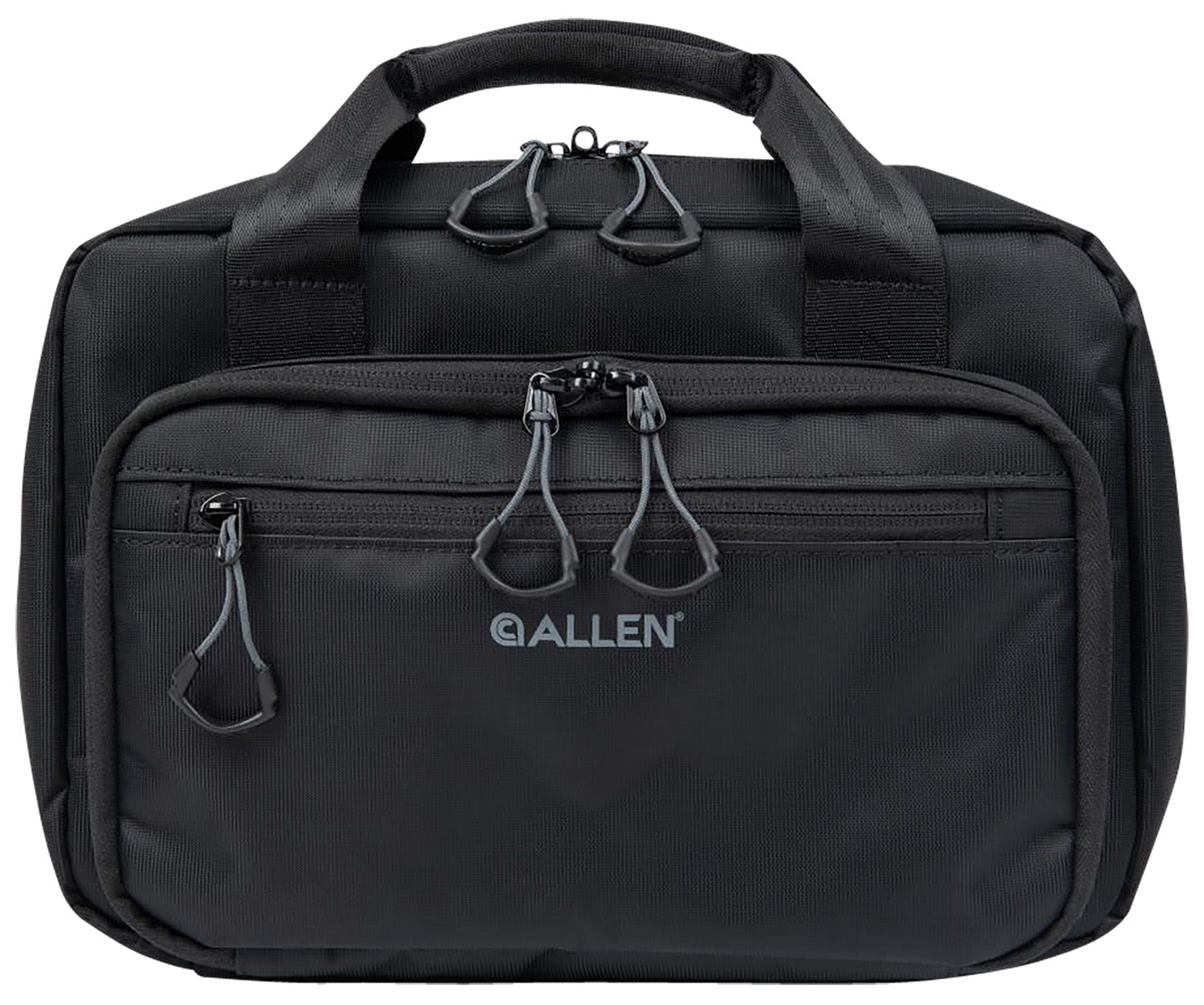 Allen 3639 Double Pistol Case Black Ballistic Nylon for 2 Handguns with Magazine Compartment