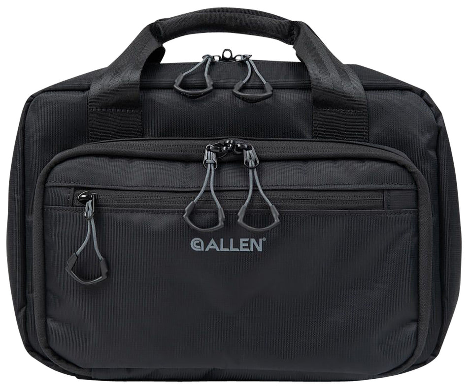 Allen 3639 Double Pistol Case Black Ballistic Nylon for 2 Handguns with Magazine Compartment