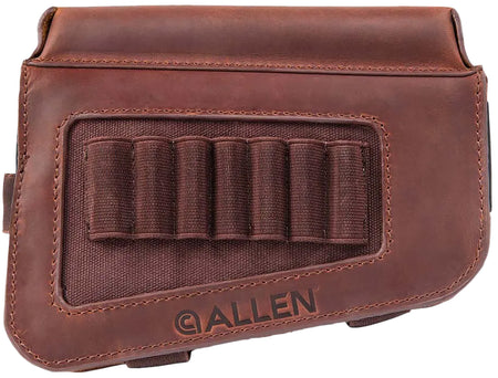 Allen 8519 Westcliff 7rd Leather Rifle Cartridge Carrier Buttstock with Cheek Piece