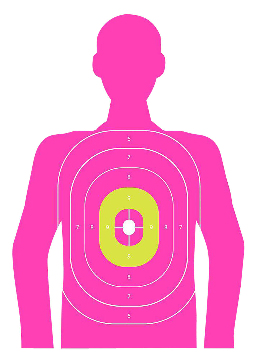 EZ-Aim In the Pink Silhouette Paper Targets, Handgun/Shotgun/Airsoft, Pink, 3 Pk