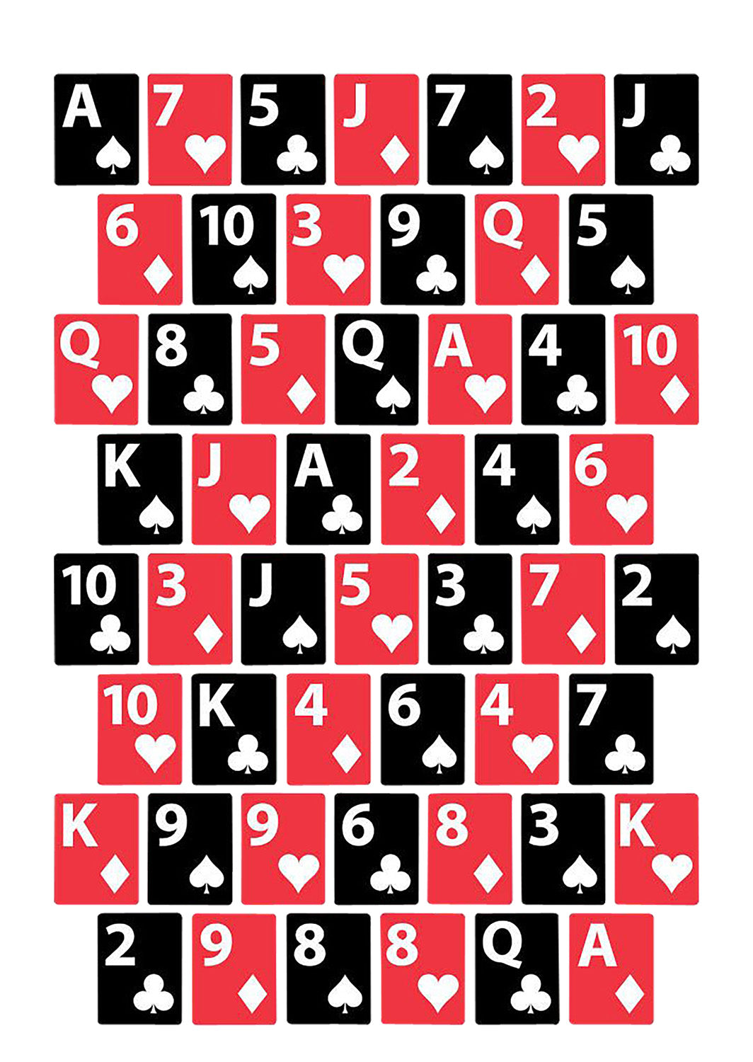 EZ-Aim 15655 23" x 35" Black/Red/White House of Cards Paper Shooting Target 3 Pack