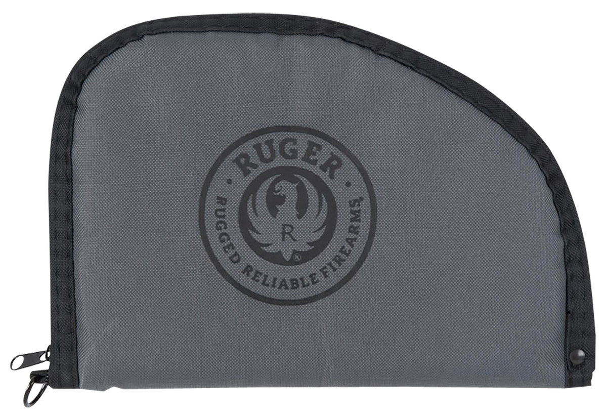 Ruger 27452 10-Inch Pistol Case Black/Gray Soft Lined Lockable D-Ring Full Size