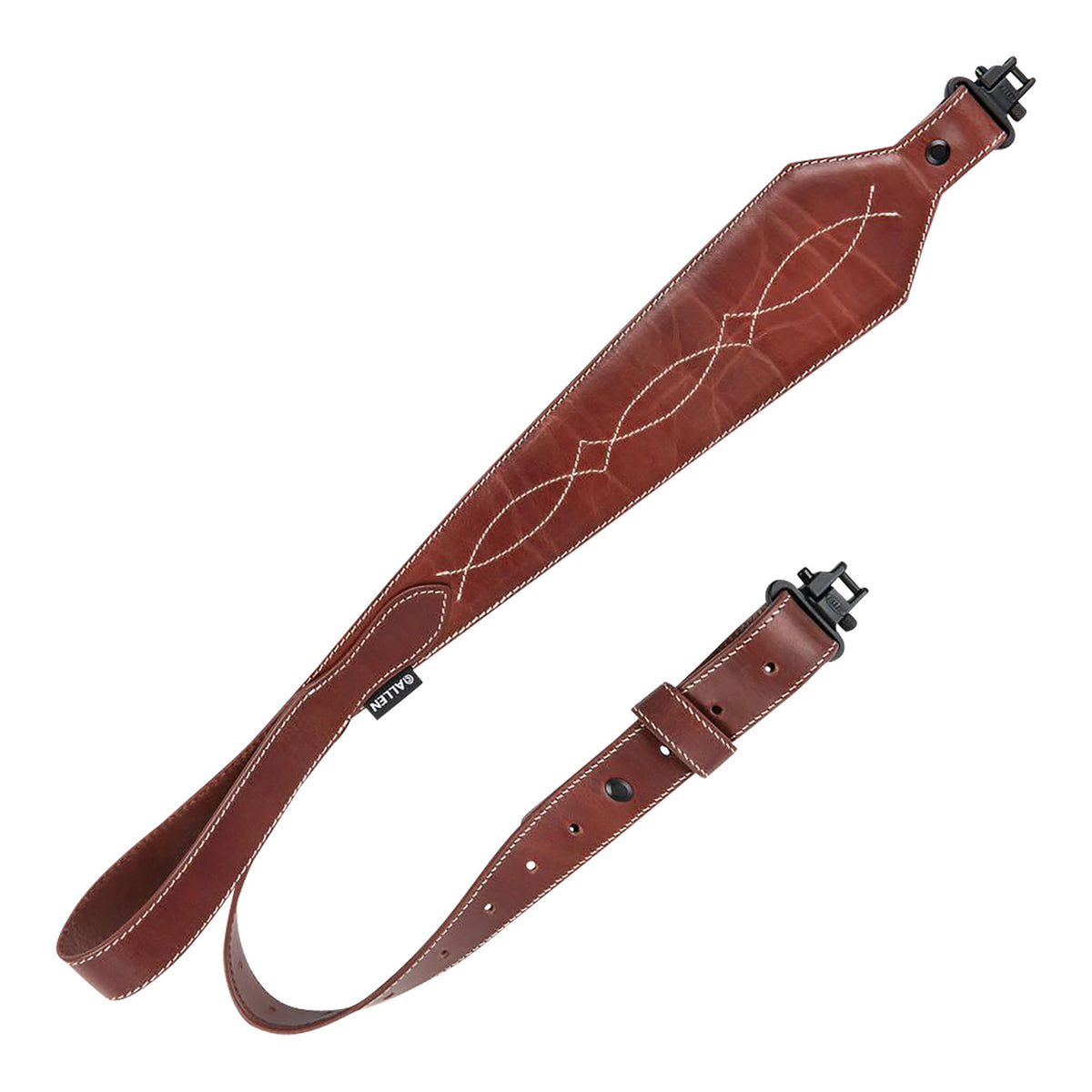 Heritage Cases 8508 Brown Leather Western Scallop Rifle Sling Adjustable 28"-35"