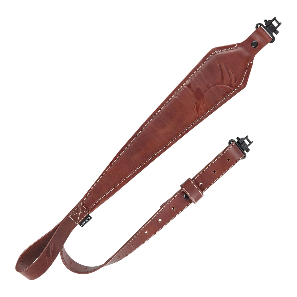 Heritage Cases 8510 Brown Leather Deer Deboss Rifle Sling Adjustable 28"-35"