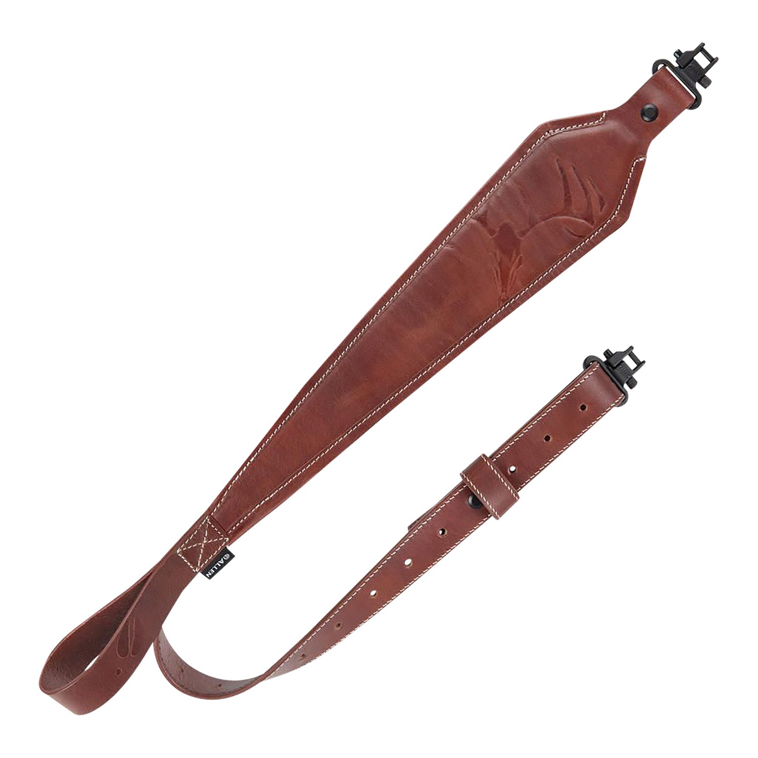 Heritage Cases 8510 Brown Leather Deer Deboss Rifle Sling Adjustable 28"-35"