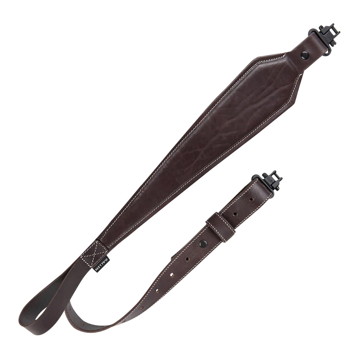 Heritage Cases 8511 Dark Mahogany Leather Plain Rifle Sling Adjustable 28"-35"