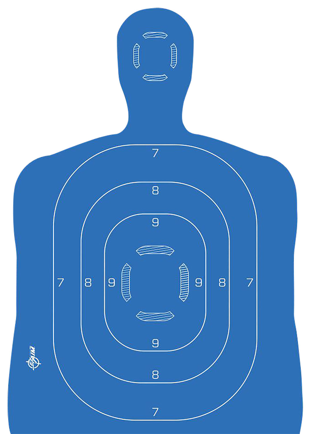 EZ-Aim 15579 Reactive Silhouette Target Set, 23"W x 35"H, Chartreuse Splatter
