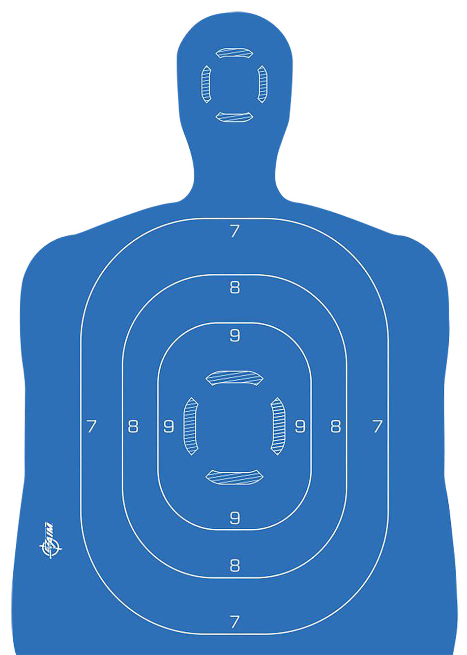 EZ-Aim 15579 Reactive Silhouette Target Set, 23"W x 35"H, Chartreuse Splatter