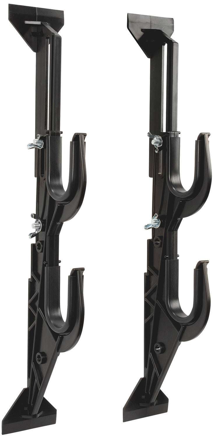 Allen 17450 Two-Gun or Bow Rack, Adjustable Black Plastic, Vehicle/Wall Mount