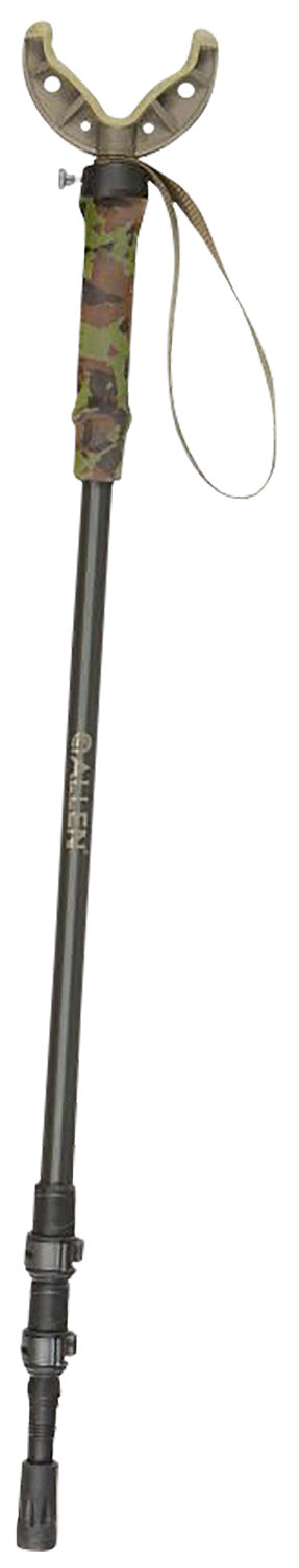 Allen 21410 Axial Aluminum Shooting Stick Matte Black 61 Inch Extends with Rifle Cradle
