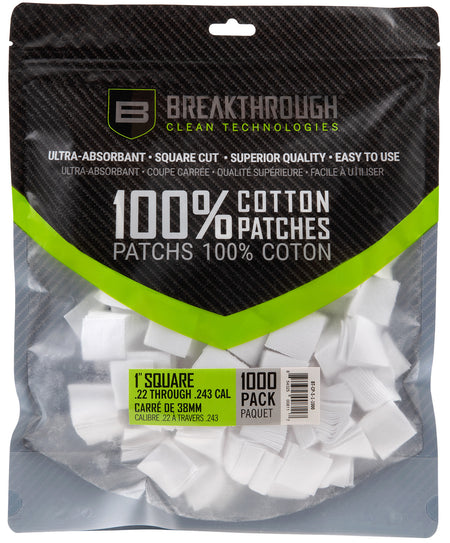 Breakthrough Clean BTCPS11000 Square Cleaning Patches 1" 243/270 Cal 1000 Count