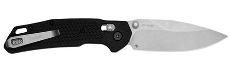 Kershaw 2037 Heist Folding Knife 3.20" Plain Clip Point D2 Steel Stonewashed Blade, Gray Textured Nylon Handle & Pocket Clip