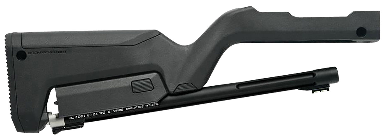 Tactical Solutions X-Ring TD 22 LR Barrel and Stock Combo 16.50" Matte Black Threaded Fluted Fiber Optic Black Magpul Stock Fits Ruger 10/22 Takedown