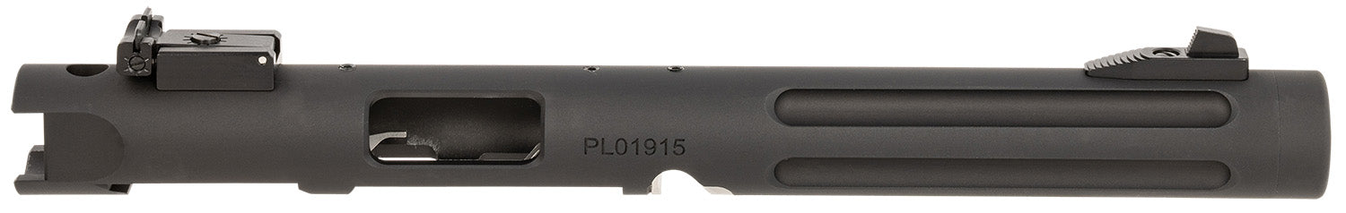 TacSol PLIV6TEMBRF Pac-Lite 22 LR 6" Fluted Threaded Barrel & Receiver Black Anodized Fits Ruger Mark IV 22/45