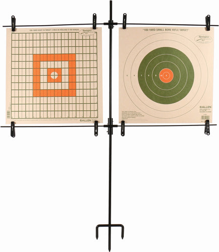 Allen Shooting Paper Target Stand Steel w/ 8 Clips