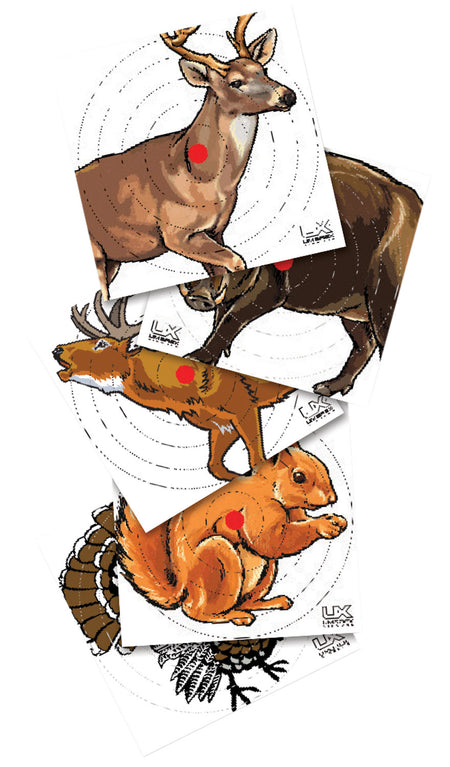Umarex 2218076 Air Rifle Animal Hanging Paper Targets Multi-Color 100
