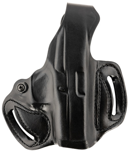 DeSantis 085BA8BZ0 Thumb Break Mini Slide Black Leather OWB Holster Glock 43/43X/48 1.75" Belt RH