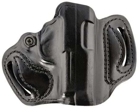 DeSantis 086BA8JZ0 Mini Slide Tan Leather OWB Two-Slot Holster Sig Sauer P365 Right Hand