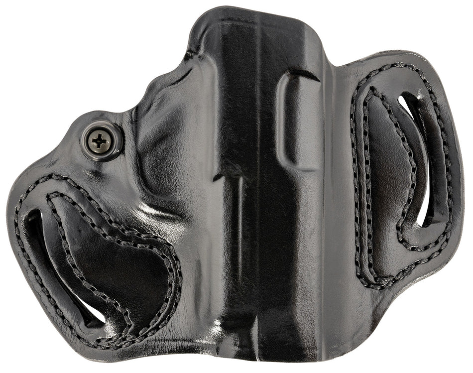 DeSantis 086BA8JZ0 Mini Slide Tan Leather OWB Two-Slot Holster Sig Sauer P365 Right Hand