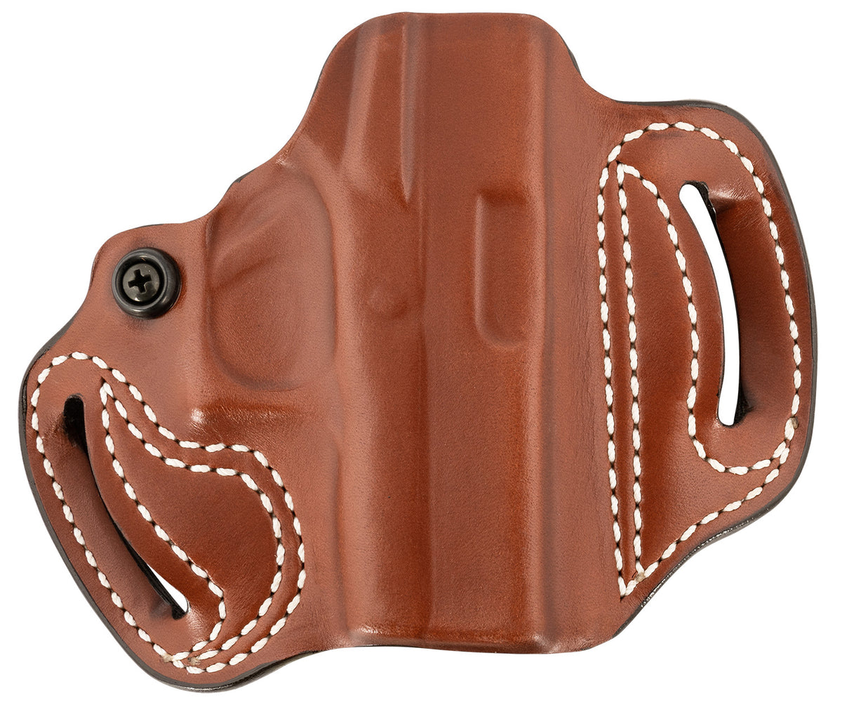 DeSantis Gunhide 086TA8BZ0 Mini Slide Outside Waistband Tan Leather Holster Glock 43/43x/48 RH