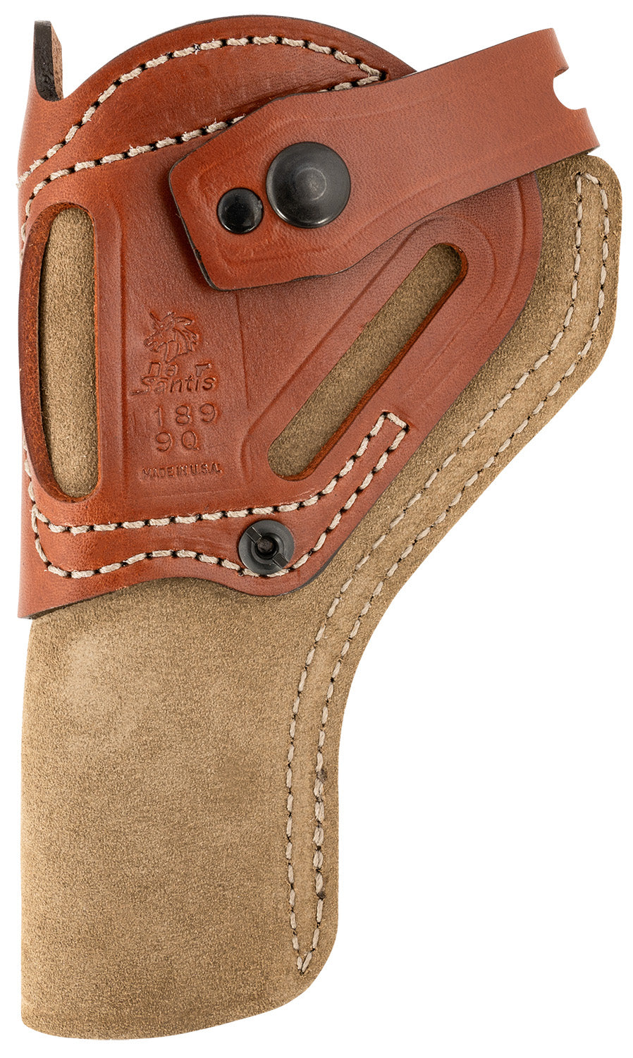 DeSantis Gunhide 189NJ9QZ0 Wild Hog Outside Waistband Natural Leather Holster Heritage Rough Rider/Ruger Wrangler Ambi