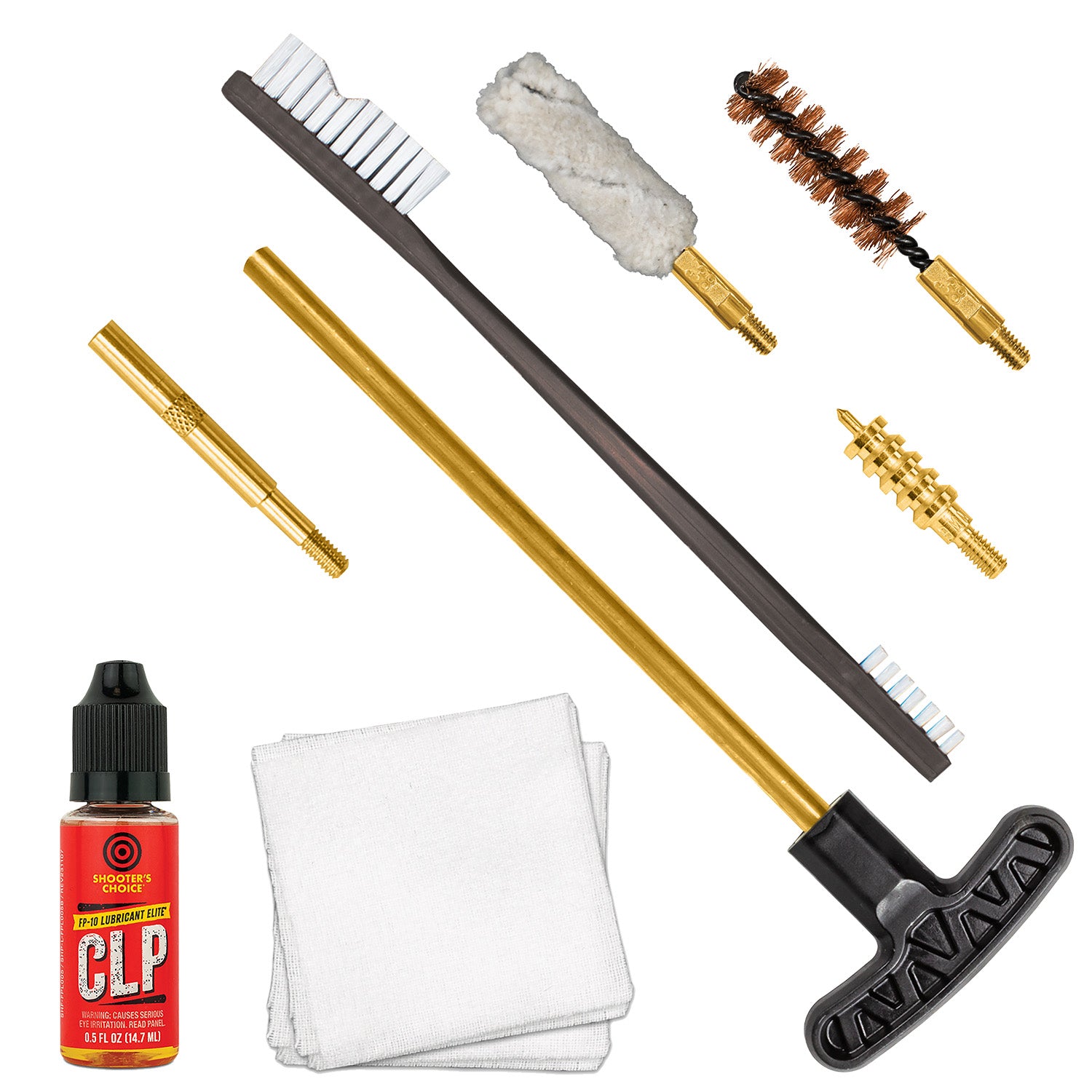 Otis FGSRS9MM 9mm Cleaning Kit for Pistol .38/.375 Cal Yellow Plastic Box