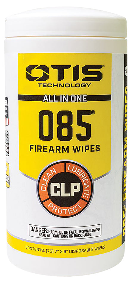 Otis O85 CLP Firearm Cleaning Wipes Rust and Corrosion Prevention 75 Count
