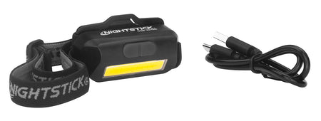 Nightstick USB-4510B 250-Lumen Multi-Flood Headlamp Black USB-C Rechargeable White/Red/Green LED
