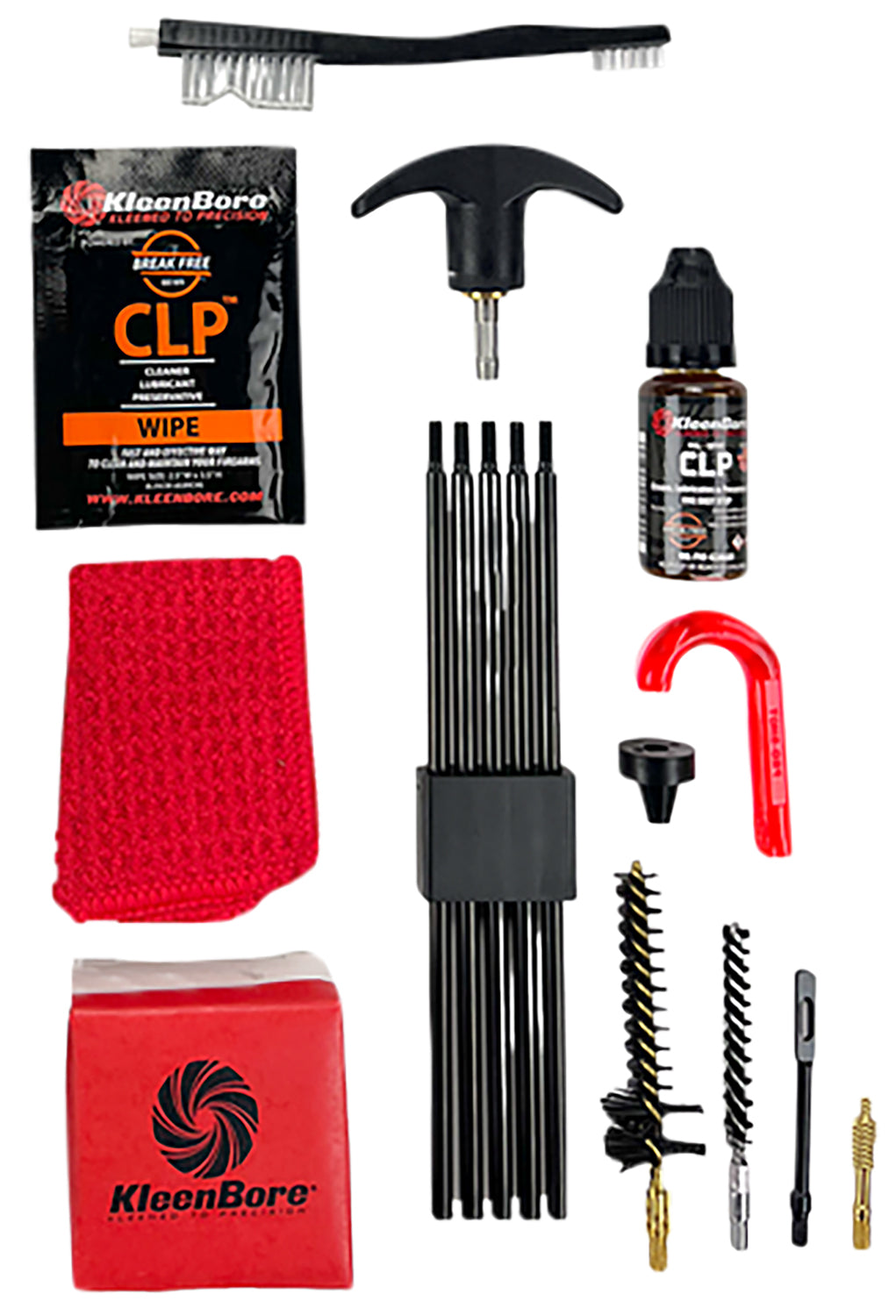 KleenBore KAR556 .223/5.56mm AR-15 Compact Tactical Cleaning Kit