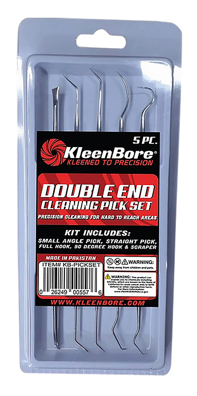 KleenBore KB-PICKSET 5 Pc. Precision Gun Cleaning Stainless Steel Pick Set