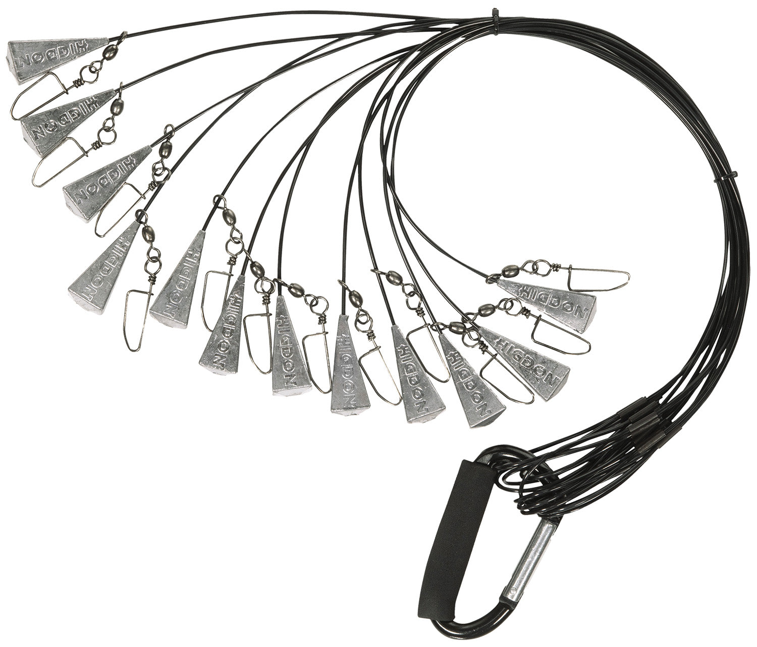 Higdon Outdoors 30330 Decoy Anchor Rig Non-Tangle Black Nylon 54" 12 Pack